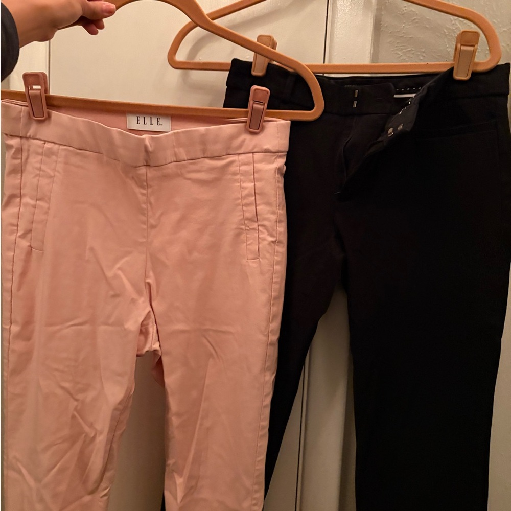 Pink and Black cropped pants
